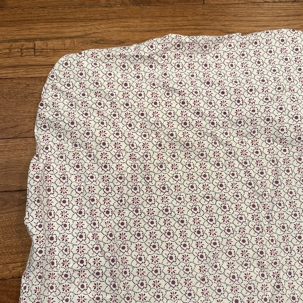 Pottery Barn Kids Brooklyn Fitted Crib Sheet - Purple Floral